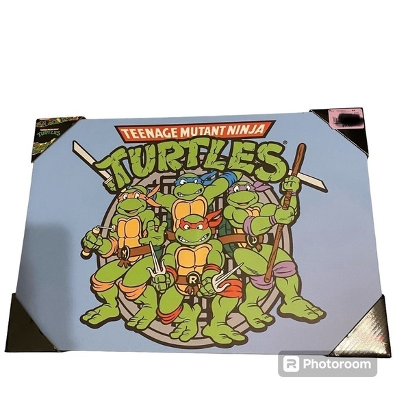 Teenage Mutant Ninja Turtles Wall Canvas Hanging Picture Decor NEW - Picture 1 of 6